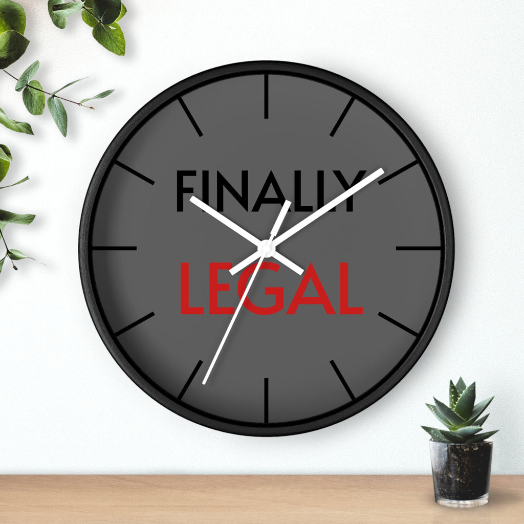 Finally Iegal Wall Clock