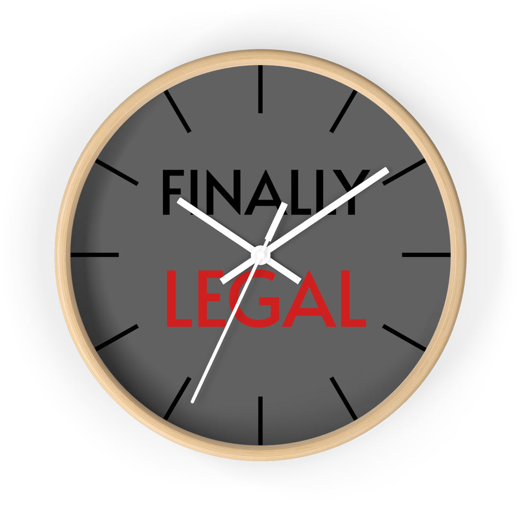 Finally Iegal Wall Clock