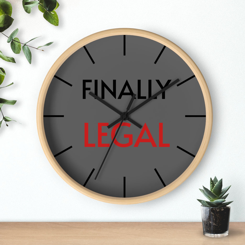 Finally Iegal Wall Clock